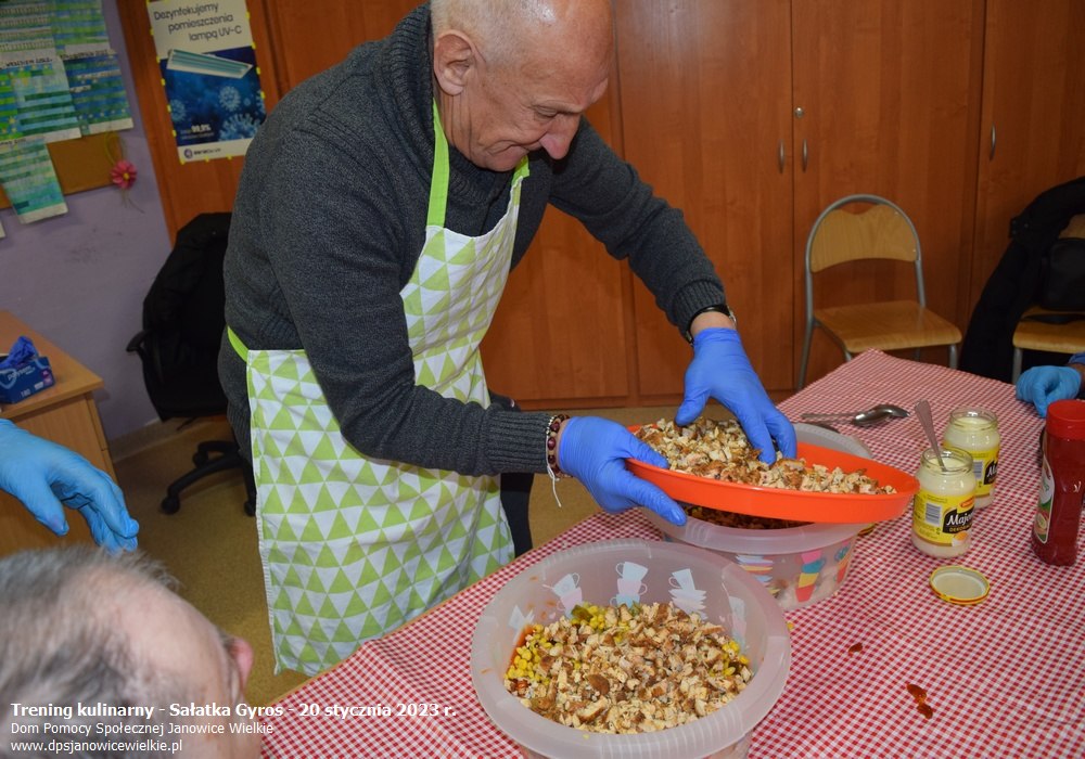 Zdjęcie: Trening kulinarny - Sałatka Gyros